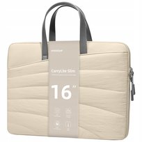 INNOSTYLE DAMSKA TORBA NA LAPTOPA 15 6 16 WODOODPORNA CARRYLITE SLIM BEŻOWA
