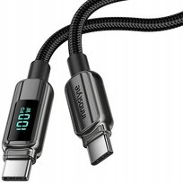 INNOSTYLE KABEL Z WYŚWIETLACZEM USB-C SZYBKIE ŁADOWANIE USB TYP C 100W 1M