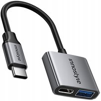 INNOSTYLE PRZEJŚCIÓWKA USB-C USB OTG USB-A ADAPTER KABEL PENDRIVE ŁADOWANIE
