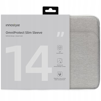 INNOSTYLE TORBA NA LAPTOPA 14" WODOODPORNA ETUI OMNIPROTECT SLIM SZARY - Inny producent