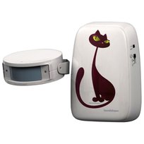 InnovAdvance Dzwonek do drzwi dla kota, 50 m, biały InnovAdvance