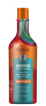 Inoar Bombar, Szampon Regenerujący Do Włosów Z Witaminą C, 1000ml - INOAR