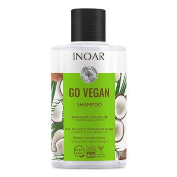 Inoar Go Vegan, Szampon Nawilżająco-odżywczy, 300ml - INOAR