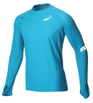 Inov-8, Koszulka męska, AT/C Base LS, błękitna, rozmiar XL - inov-8