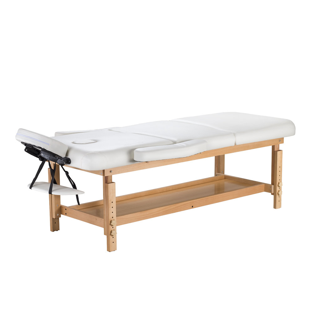 Zdjęcia - Stół do masażu inSPORTline , Profesjonalne łóżko do masażu Reby, biały 