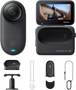 Insta360 GO 3S Kamera sportowa 4K 128GB 140min POV z akcesoriami ZESTAW - Insta360