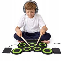 Instrument Perkusja Elektryczna Bębny Mata składana Zwijana DRUM PAD Inny producent