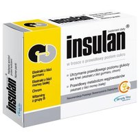 Insulan, prawidłowy poziom cukru we krwi 120 tabletek Inna marka