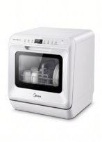 Inteligentna Mini Zmywarka Nablatowa Midea MDWMT0305EW-WE | WiFi | Autootwieranie | 4 Komplety