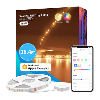 Inteligentna taśma LED RGBWW Wi-Fi 5 metrów Meross MSL320 (Homekit) - Meross