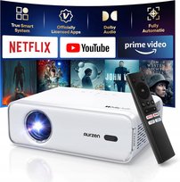 INTELIGENTNY PROJEKTOR 4K AUTOFOKUS KOREKCJA TRAPEZU WIFI BLUETOOTH NETFLIX