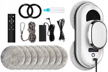 INTELIGENTNY ROBOT DO MYCIA SZYB OKIEN LUSTER AUTOMATYCZNA MYJKA ZESTAW - Zakręcony Koszyk