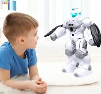 Inteligentny Robot-Policjant R/C Sterowany Gestami Ręką, Pilot +6 Lat