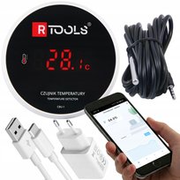 INTELIGENTY TERMOMETR WiFi SONDA 3m App Tuya SmartLife TEMPERATUR -40+120°C Tuya