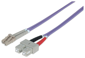 Intellinet 751049 kabel InfiniBand / światłowodowy 1 m LC SC Fioletowy - Intellinet
