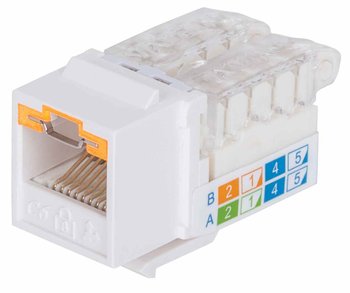 Intellinet Moduł Keystone RJ45 Cat6 UTP z funkcją blokady portu, biały - Intellinet
