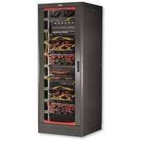 Intellinet Szafa stojąca złożona 42U 600x600 rack 19 drzwi szkło czarna Intellinet
