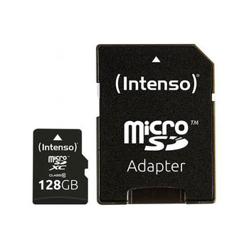 Intenso MicroSDXC - Karta pamięci 128 GB Class 10 45/100 MB/s z adapterem - Intenso