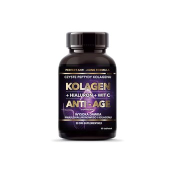 Intenson Anti-Age Kolagen Kwas Hialuronowy Witamina C 60 Tabletek - Intenson