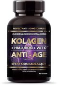 Intenson Kolagen + hialuron + witamina c anti-age suplement diety 90 tabletek - Intenson