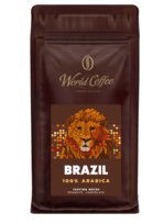 Intensywna Kawa Ziarnista World Coffe Brazylia Mocny Smak 100% Arabica 1kg