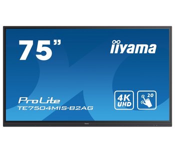 Interaktywny Ekran Dotykowy Iiyama Prolite Te7504Mis-B2Ag 75" Ips, 4K Uhd, Iiware(Android), Wifi, 24/7 - IIYAMA