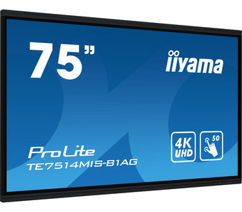 Interaktywny monitor dotykowy iiyama ProLite TE7514MIS-B1AG 75" 4K, IPS LED, Android13, iiWare11, ScreenShare, 24/7, WiFi, USB-C - IIYAMA