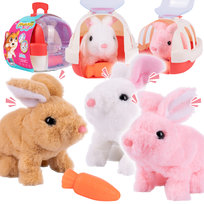 Interaktywny Pluszowy Królik Maskotka Króliczek Wydaje Odgłosy