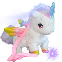 Interaktywny Pony Jednorozec unicorn kucyk chodzacy zabawka na smyczy chodzi