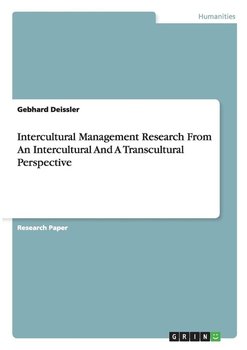 Intercultural Management Research From An Intercultural And A Transcultural Perspective - Deissler Gebhard