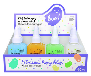 Interdruk, Klej świecący w ciemności BOO 40 ml do dekoracji  - Interdruk