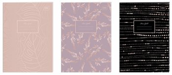 Interdruk, Zeszyt, A4/60 kartek, Krat Metalc Gold Int Fol A 5 - Interdruk