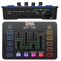 INTERFEJS AUDIO USB-C ANALOGOWY MIKSER 2 KANAŁY PHANTOM RGB POGŁOS EFEKTY DNA