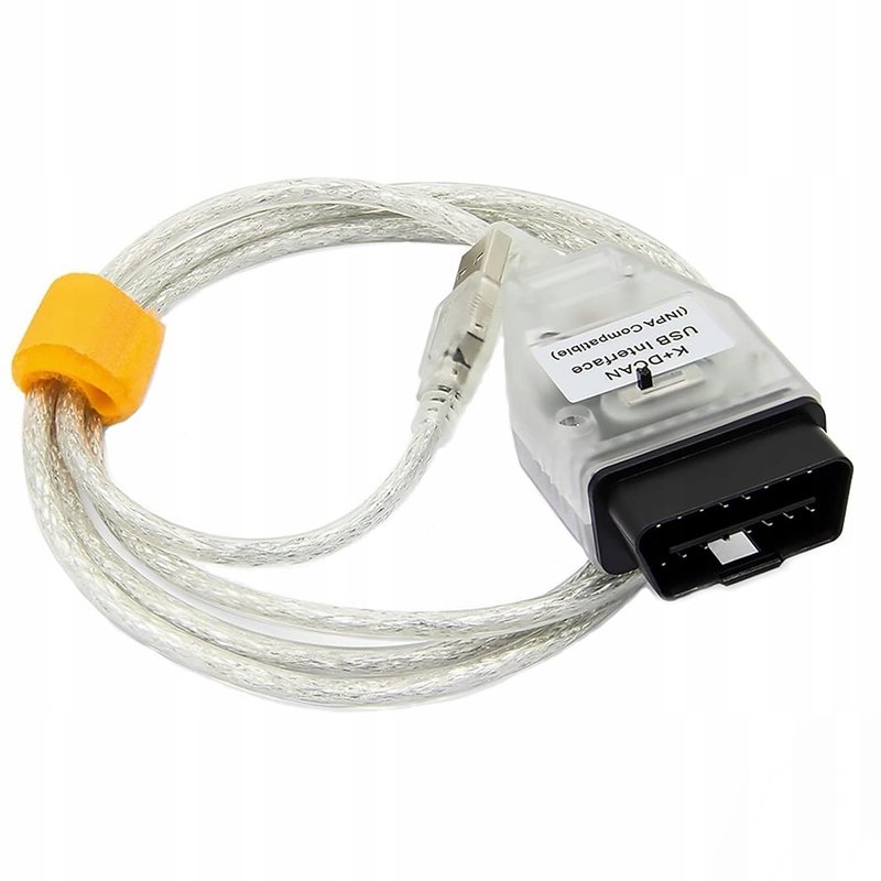 OBD2 diagnosztikai kábel BMW INPA K CAN rendszerhez, 1998-2008, kék, 1m