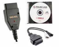 INTERFEJS DIAGNOSTYCZY KKL VAG + POLSKI VAG 2.5 + ADAPTER 2x2 VW SKODA AUDI Versus