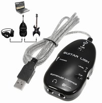 INTERFEJS GITARY na USB pod PC JACK 6,3mm GUITAR Inny producent