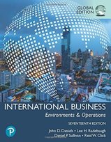 International Business, Global Edition Daniels John