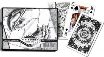 International Escher Lewo i Prawo, karty, Piatnik, 2 talie - Piatnik