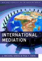 International Mediation - Grieg Michael J., Greig Michael J., Diehl Paul F.