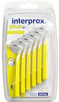 Interprox plus SZCZOTECZKI międzyzębowe 1,1mm MINI ŻÓŁTE 6szt - DENTAID