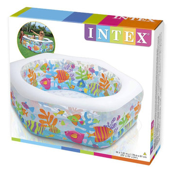 Intex, basen dziecięcy, pompowany, akwarium, 193x180x64cm - Intex