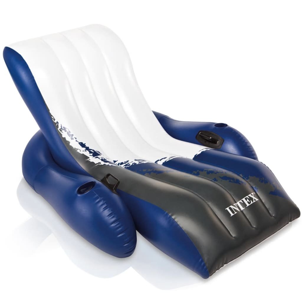 Intex, Materac, fotel dmuchany, plażowy, do pływania, 2w1, 180x135 cm