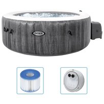 Intex, ogrodowe SPA, basen z hydromasażem, 4-osobowy, 71cmxØ196 cm