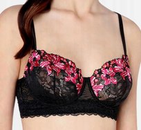 Intimissimi biustonosz bardotka balkonetka czarny koronkowy rozmiar 75C Intimissimi