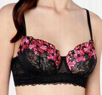 Intimissimi biustonosz bardotka, balkonetka czarny rozmiar 75B Inna marka