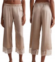 INTIMISSIMI spodnie spodenki do spania kremowe JEDWAB Living in Luxe M/ 38 Intimissimi