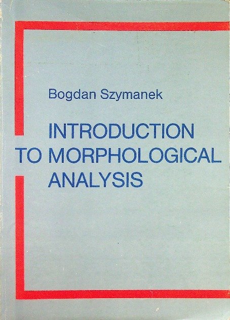 Photo inspiration: Gallery Detail: Introduction To Morphological Analysis W Opisie