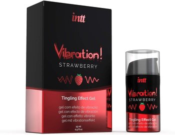Intt, Żel Vibration Strawberry 15 Ml - Intt