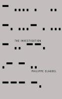 Investigation - Claudel Philippe
