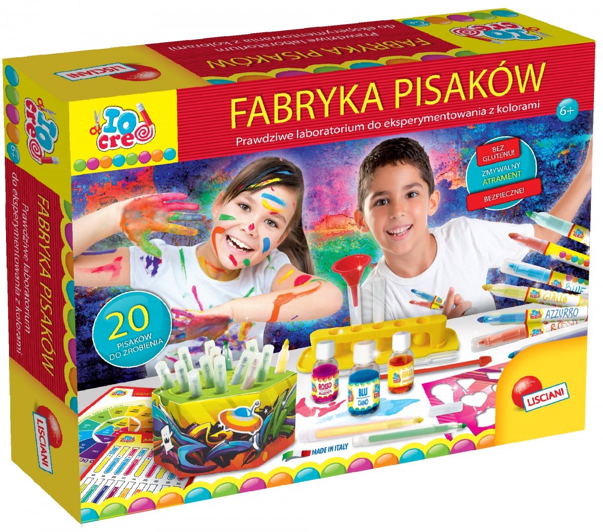 Io Creo, zestaw kreatywny Lisciani Io Creo Fabryka Pisaków